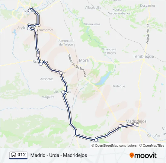 012 Bus Line Map