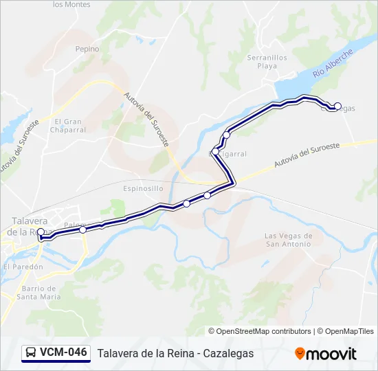 VCM-046 Bus Line Map