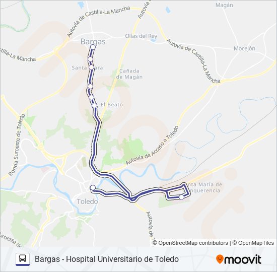 Mapa de VCM-038.L2 de autobús