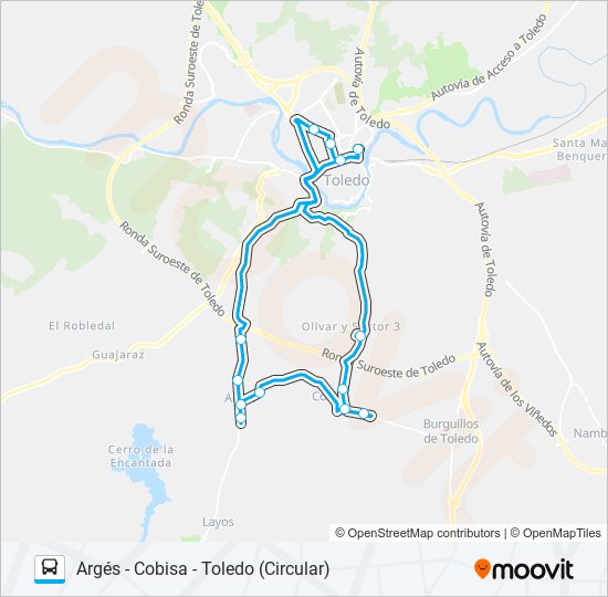 Mapa de VAC-152.L1 de autobús