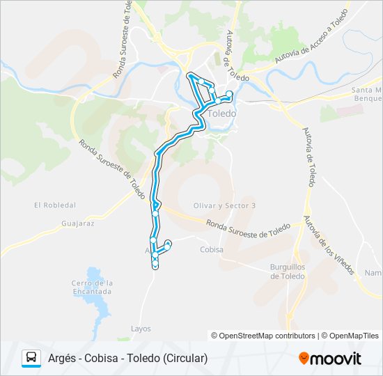 Mapa de VAC-152.L1 de autobús