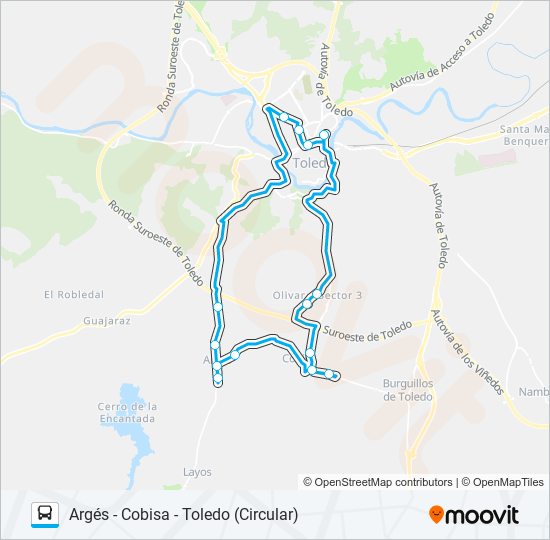 Mapa de VAC-152.L1 de autobús