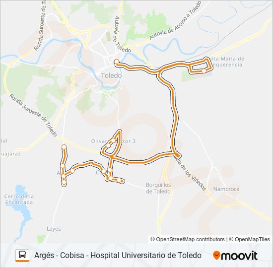Mapa de VAC-152.L2 de autobús