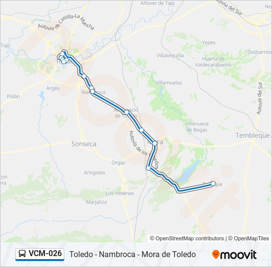 VCM-026 bus Line Map