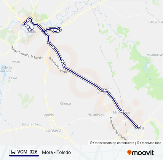 VCM-026 Bus Line Map