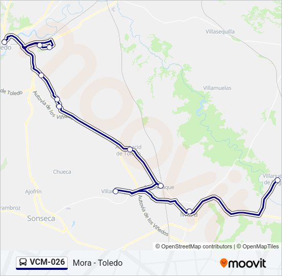 VCM-026 Bus Line Map