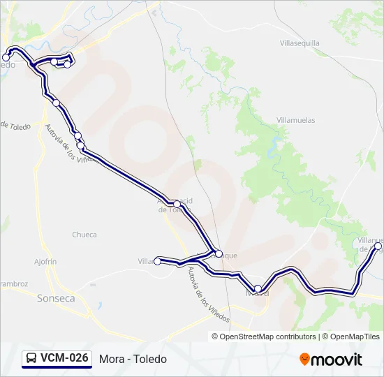 VCM-026 Bus Line Map