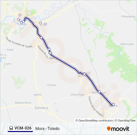 VCM-026 Bus Line Map