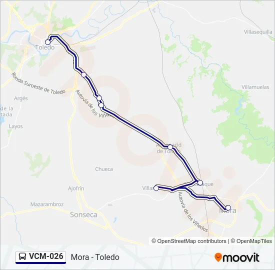 VCM-026 Bus Line Map