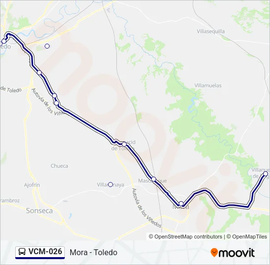 VCM-026 Bus Line Map