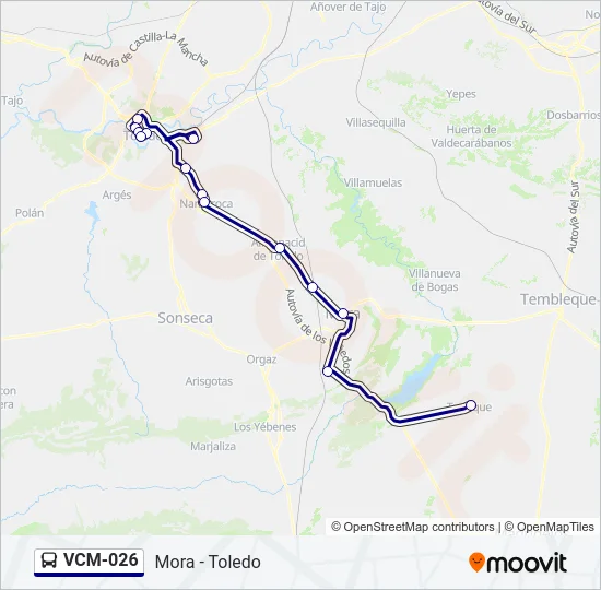 VCM-026 Bus Line Map