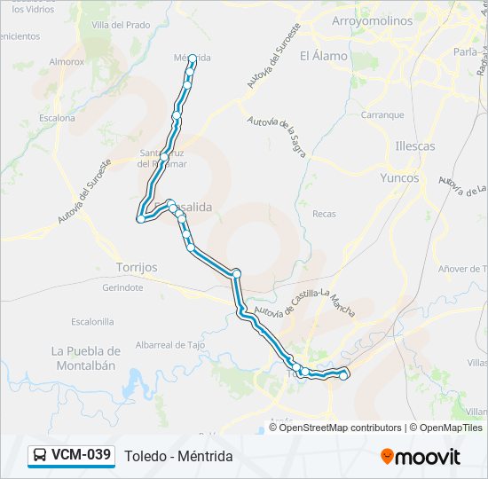 VCM-039 bus Line Map