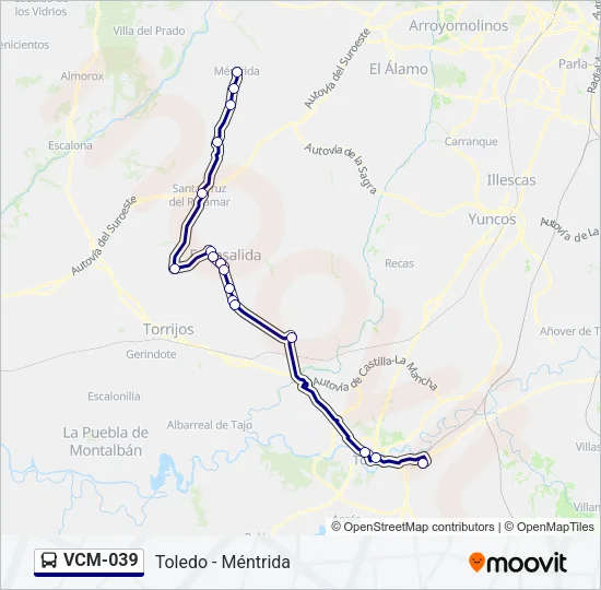 VCM-039 Bus Line Map