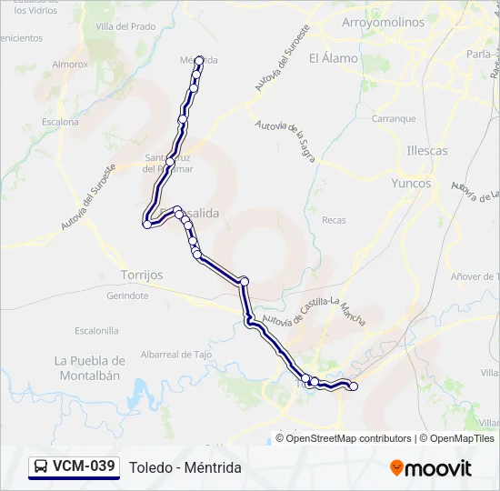 VCM-039 Bus Line Map