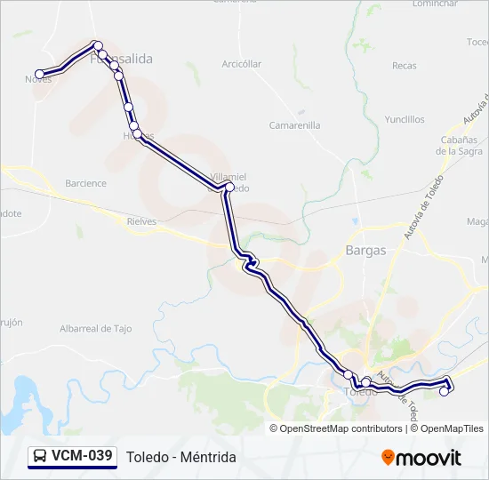 VCM-039 Bus Line Map