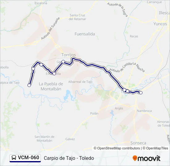 VCM-060 Bus Line Map