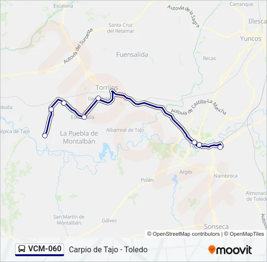 VCM-060 Bus Line Map