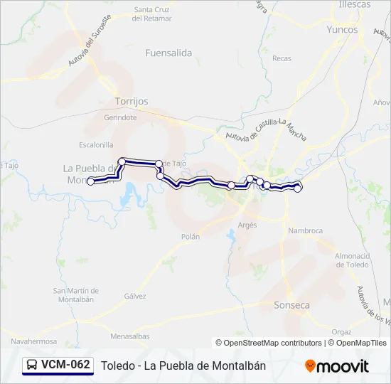 VCM-062 Bus Line Map