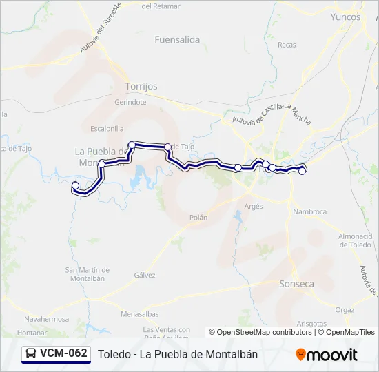VCM-062 Bus Line Map