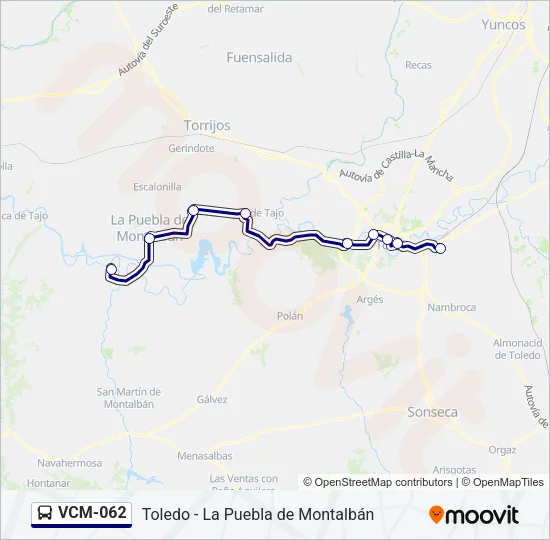 VCM-062 Bus Line Map