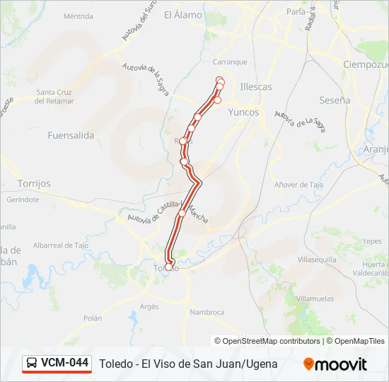 VCM-044 Bus Line Map