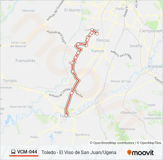 VCM-044 Bus Line Map