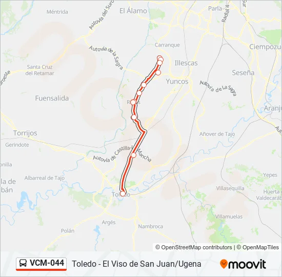 VCM-044 Bus Line Map