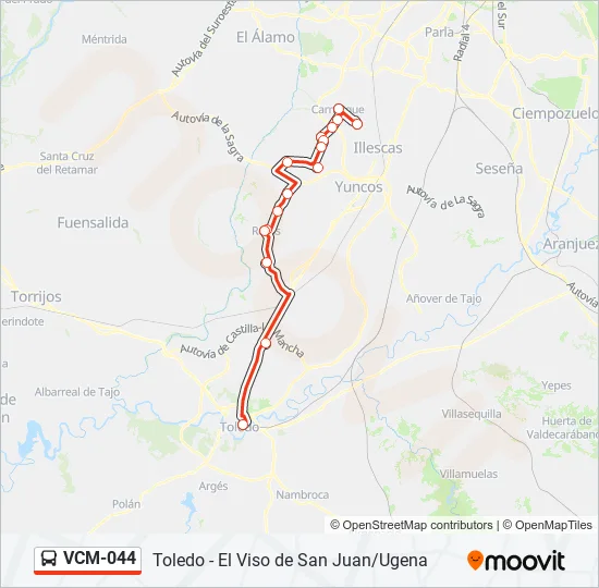 VCM-044 Bus Line Map
