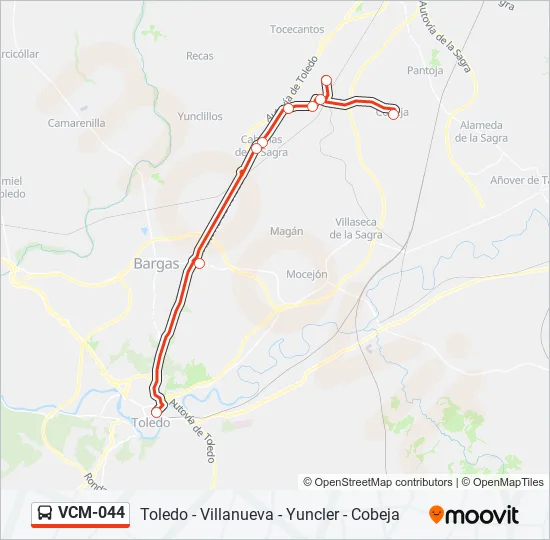VCM-044 Bus Line Map