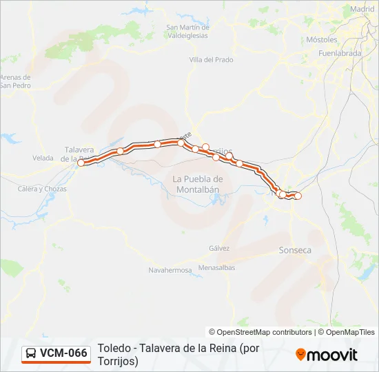VCM-066 Bus Line Map