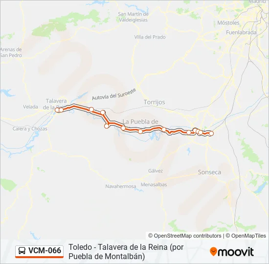 VCM-066 Bus Line Map