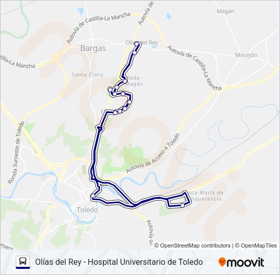 Mapa de VAC023-L2 de autobús
