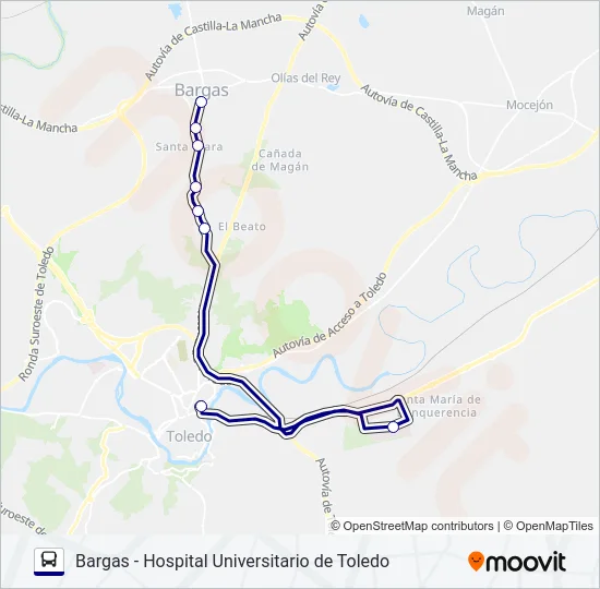 VCM038-L2 Bus Line Map