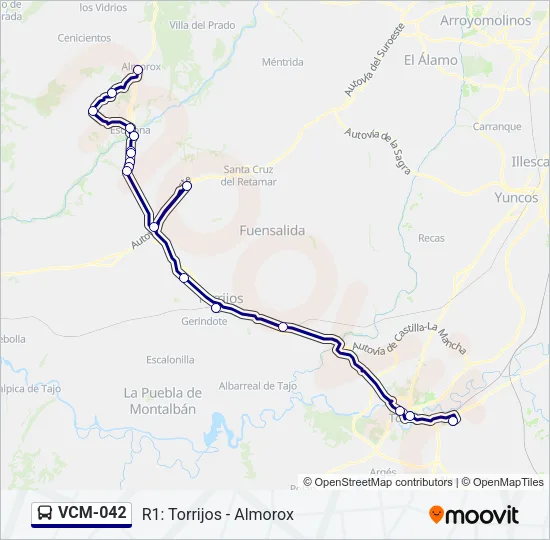 VCM-042 Bus Line Map