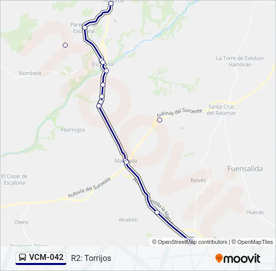 VCM-042 Bus Line Map