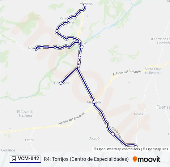 VCM-042 Bus Line Map