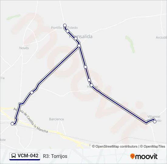VCM-042 Bus Line Map