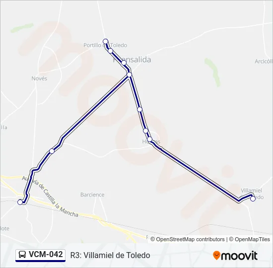 VCM-042 Bus Line Map