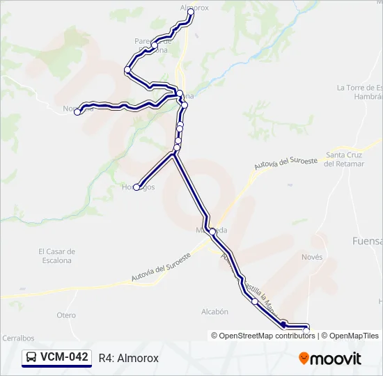 VCM-042 Bus Line Map