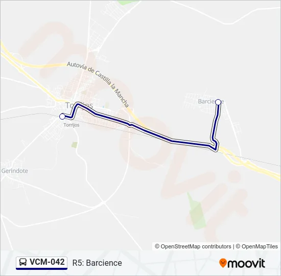 VCM-042 Bus Line Map