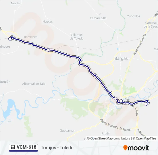 VCM-618 Bus Line Map