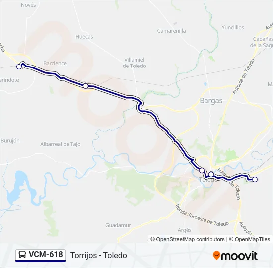 VCM-618 Bus Line Map