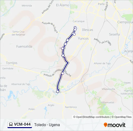 VCM-044 Bus Line Map