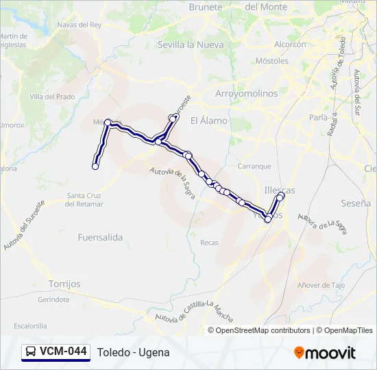 VCM-044 Bus Line Map