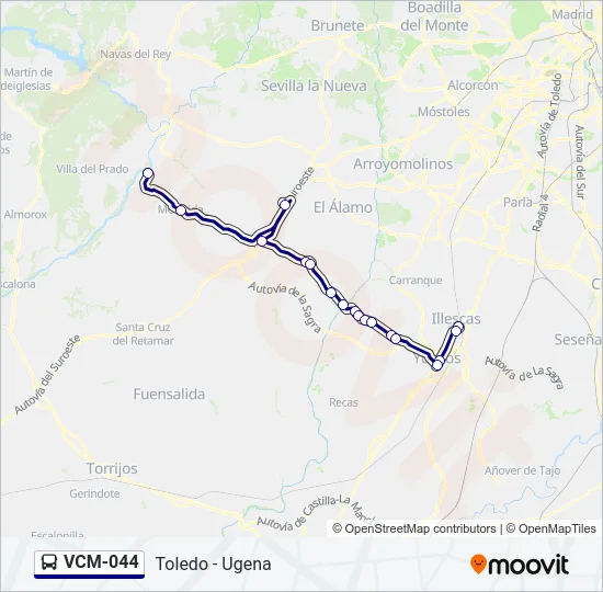 VCM-044 Bus Line Map