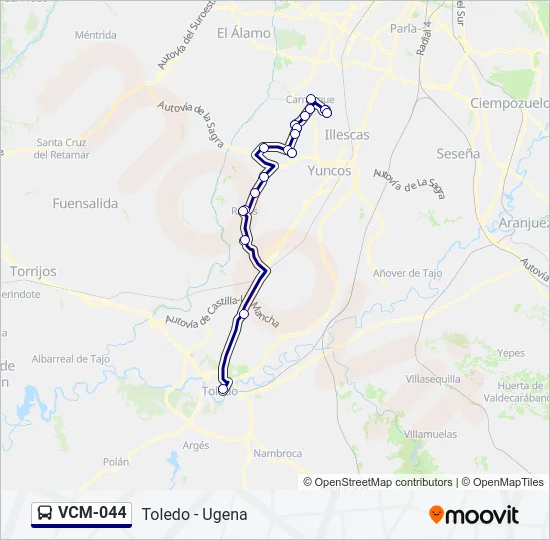 VCM-044 Bus Line Map