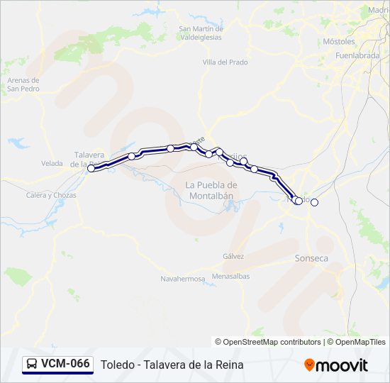 VCM-066 Bus Line Map