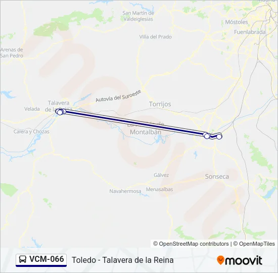 VCM-066 Bus Line Map