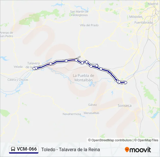 VCM-066 Bus Line Map