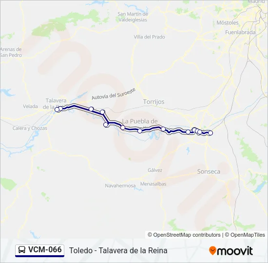 VCM-066 Bus Line Map
